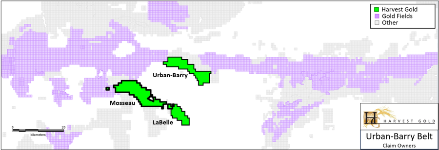 Localisation du projet : Ceinture de roches vertes urbaines de Barry