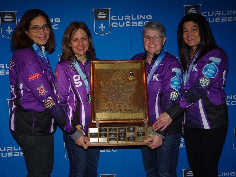 Championne tournoi de curling Sénior 2026