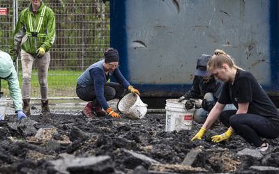 Dépavage Sherbrooke pour coin verdure RN