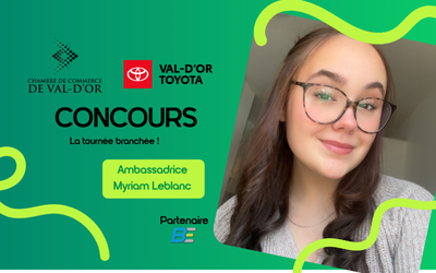 CCVD en mouvement | Tournée branchée | Myriam Leblanc ambassadrice