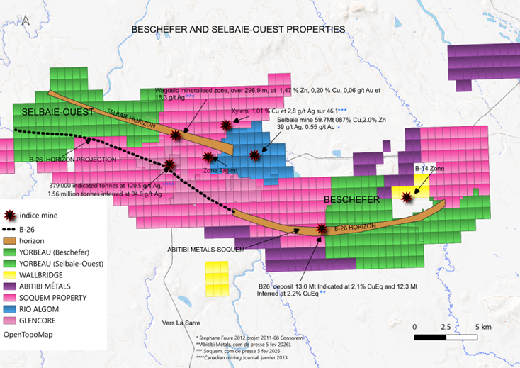 Ressources Yorbeau - Projet Beschefer - Selbaie Ouest